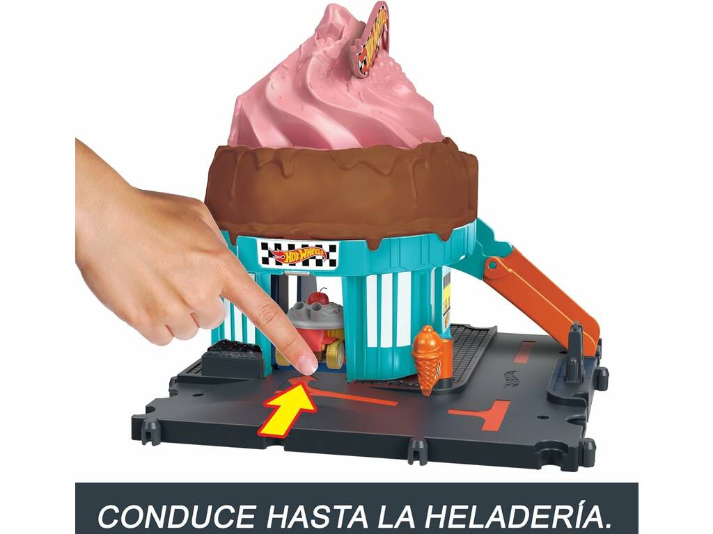 Hot Wheels City Let's Race Ice Cream Parlour Mattel HTN77