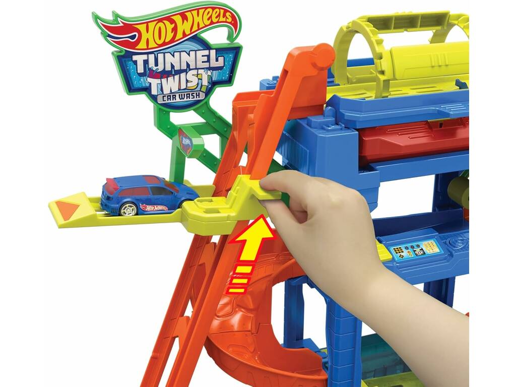 Hot Wheels City Túnel de Lavado en Espiral Mattel HTN80