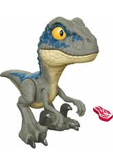 Jurassic World Mega Roar Velociraptor Blau Mattel HVB44