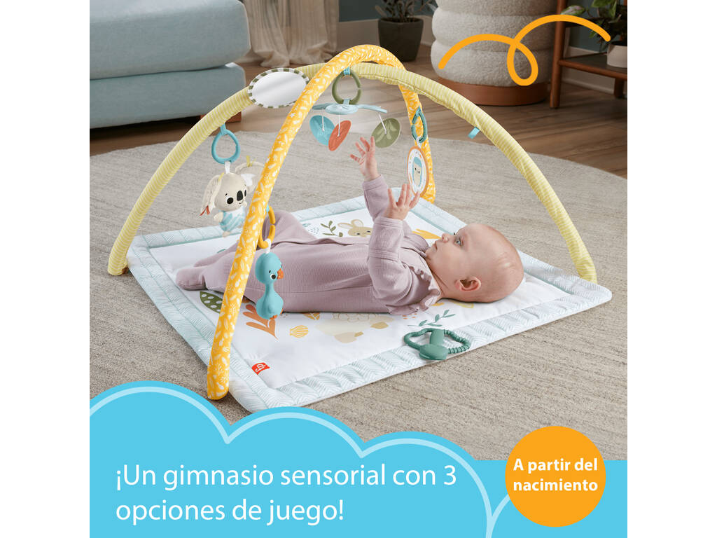 Fisher Price Ginásio infantil Desperte Seus Sentidos Mattel HRB15