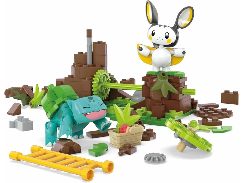 Pokémon Mega La foresta incantata di Emolga e Bulbasaur Mattel HTH69