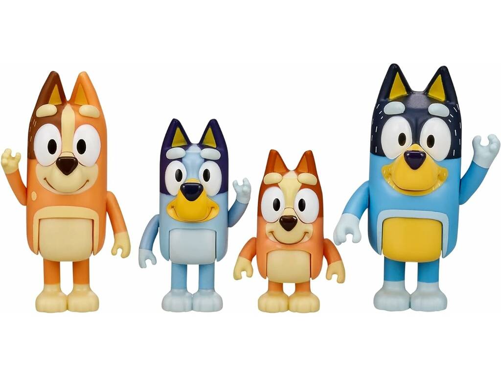 Bluey Pack 4 Figure Famosa BLY63000