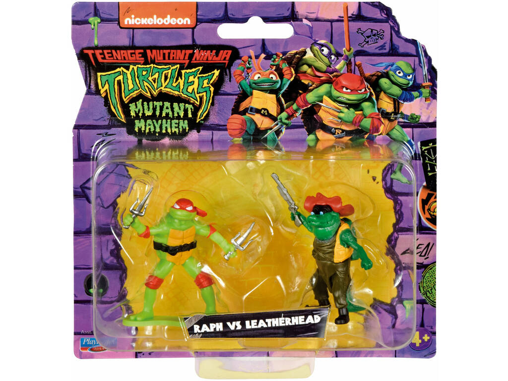 Tortugas Ninja Pack Mini 2 Figuras Famosa TU828000