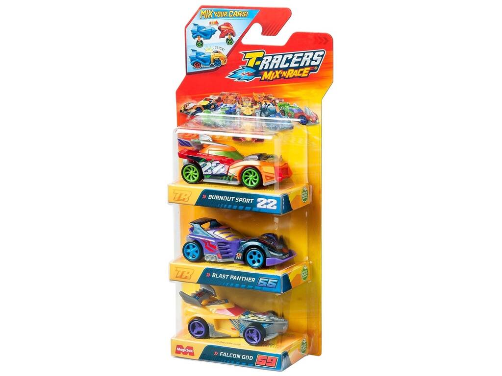 T-Racers Mix'n Race Pack 3 Vehículos Magic Box PTR7V316IN00