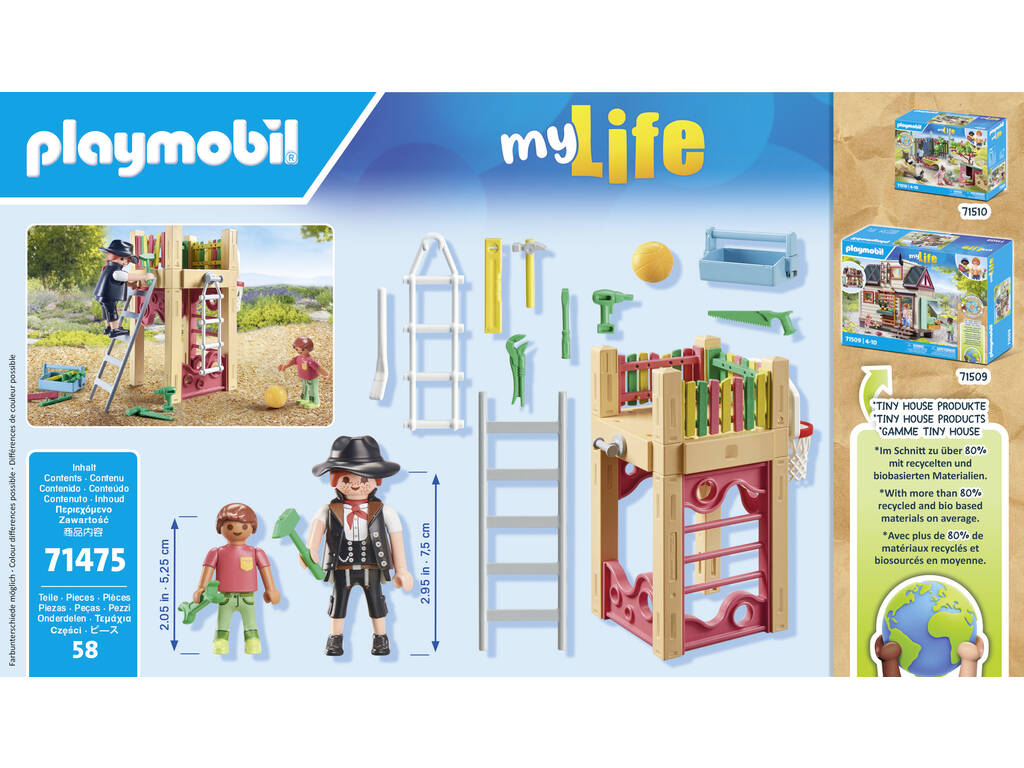 Playmobil My Life Carpinteira com Torre de Jogos 71475