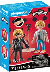 Playmobil Miraculous Ladybug Figur Adrien und Cat Noir 71337