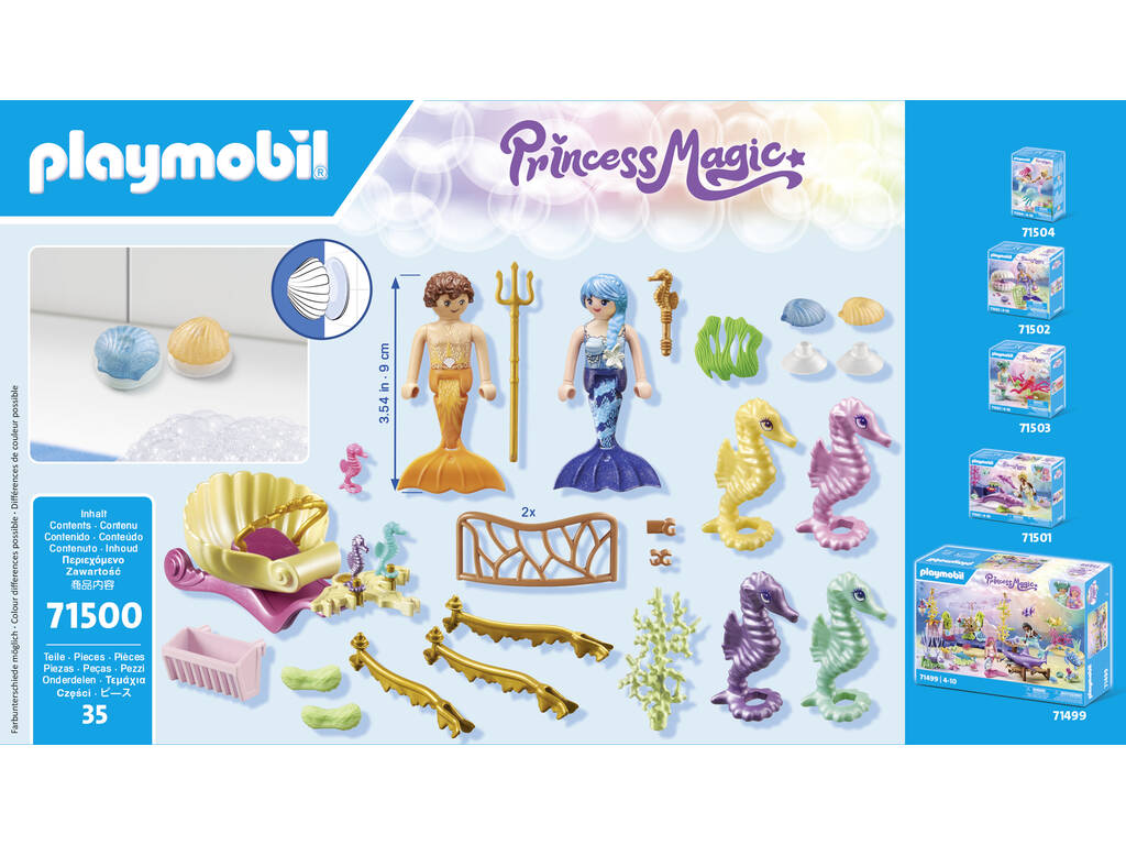 Playmobil Princess Magic Sirena con Caballitos de Mar 71500