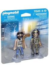 Playmobil Duopack Polizia con Ladro 71505