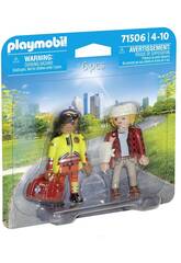 Playmobil Duopack Sanitäter mit Patient 71506