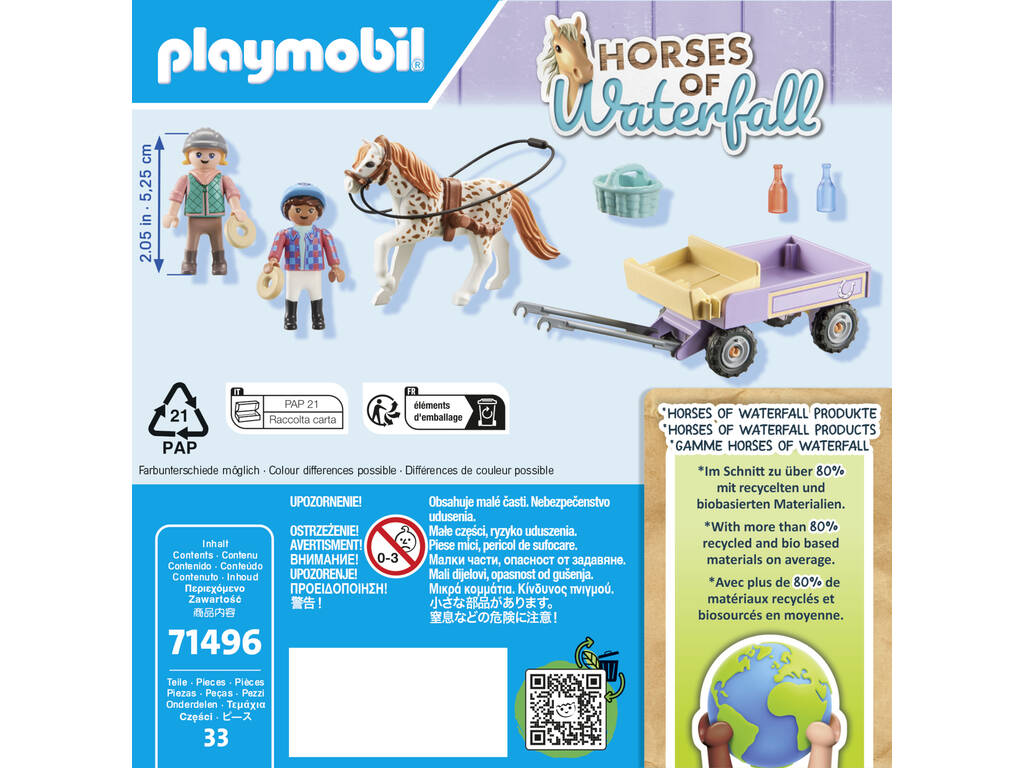 Playmobil Chevaux de la cascade avec poney 71496