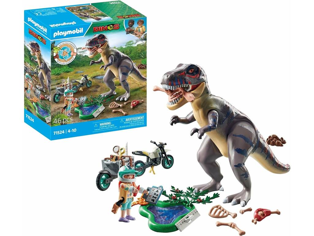 Playmobil Dinos T-Rex e Inseguitore 71524