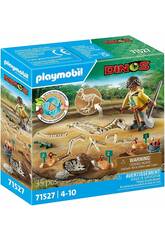 Playmobil Dino Excavación Arqueológica con Esqueleto de Dinosaurio 71527