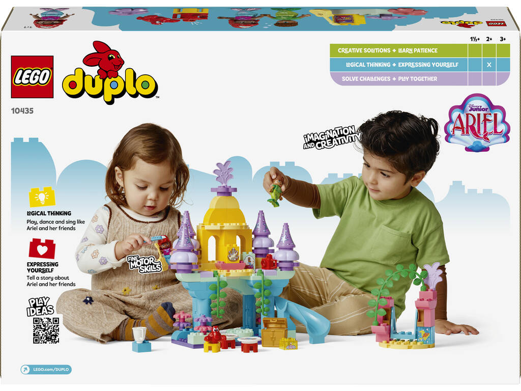 Lego Duplo Ariel Disney Junior Palacio Submarino Mágico de Ariel 10435