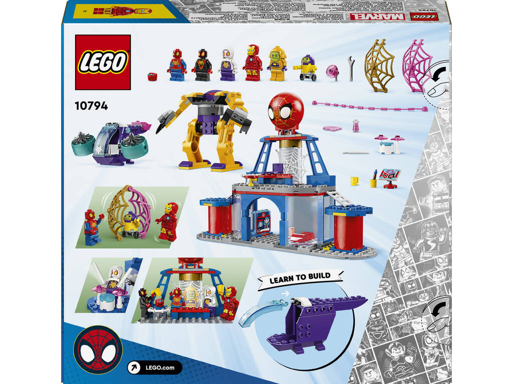 Lego Marvel Cuartel General Arácnido del Equipo Spidey 10794