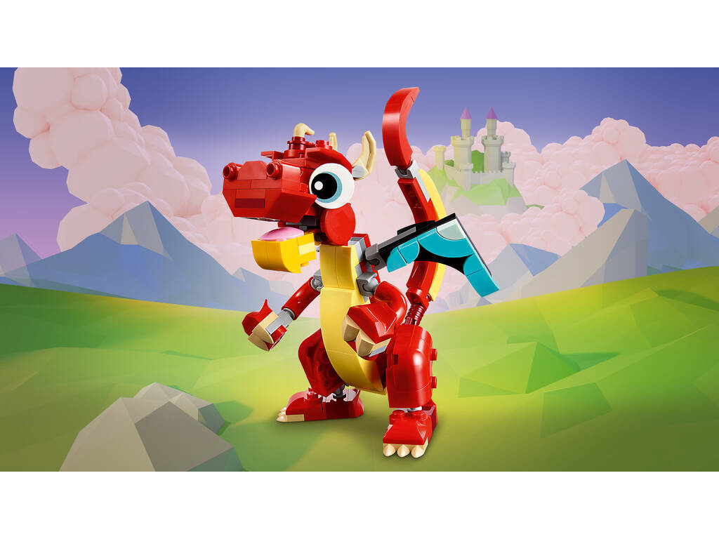 Lego Creator 3 em 1 Dragão Vermelho 31145