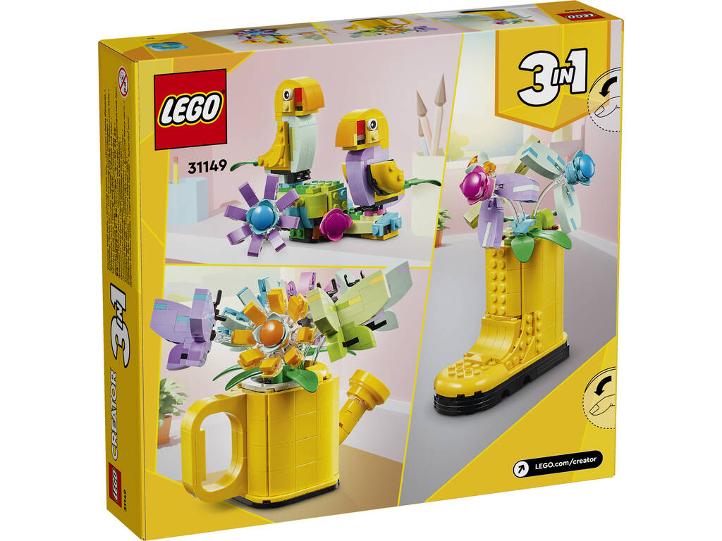 Lego Creator 3 in 1 Fiori in un annaffiatoio 31149