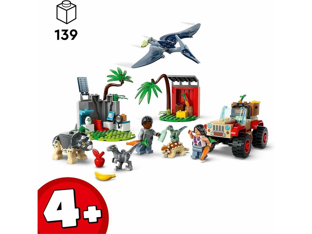 Lego Jurassic World Centro de Rescate de Crías de Dinosaurio 76963
