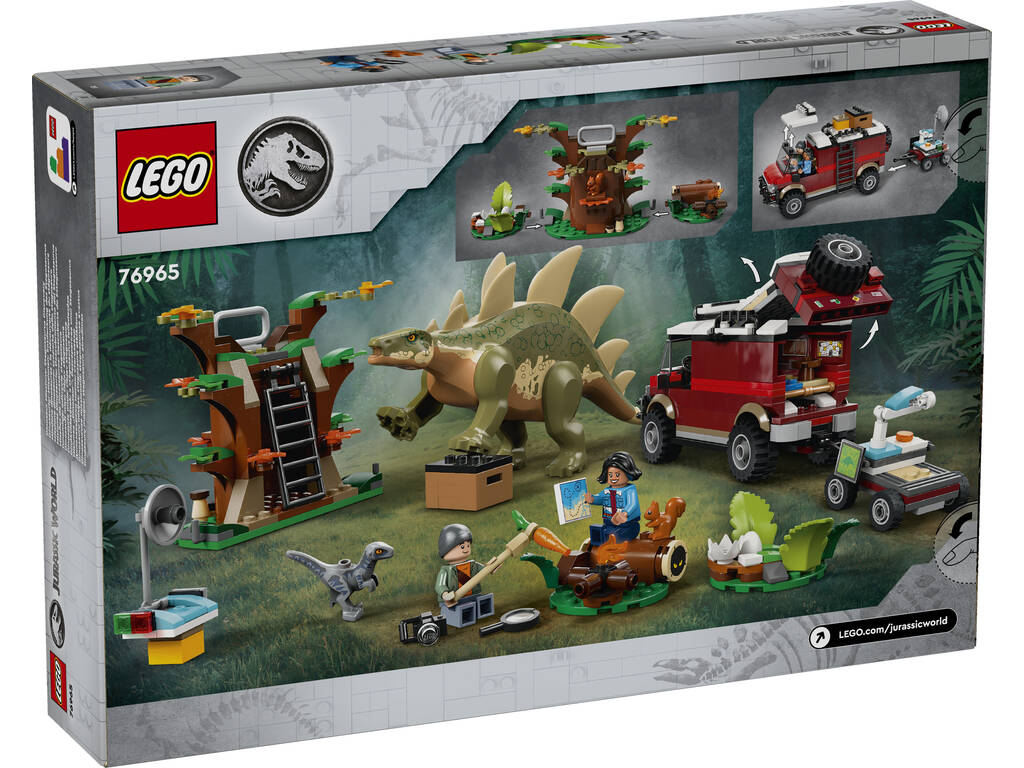 Lego Jurassic World Misiones Dinosaurio: Descubrimiento del Stegosaurus 76965