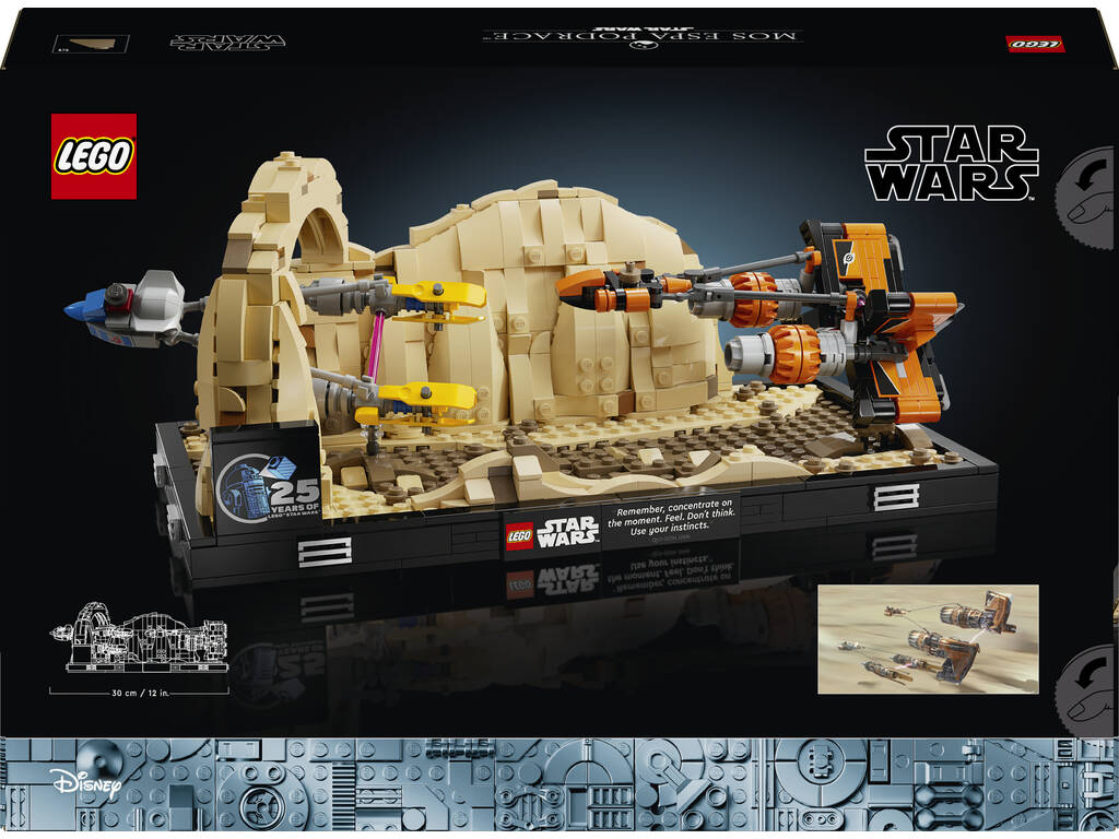 Lego Star Wars Diorama Gara di baccelli di Mos Espa 75380