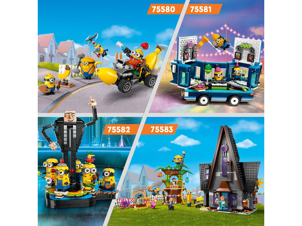 Lego Gru 4 Meu Malvado Favorito Modelo de Gru e os Minions 75582