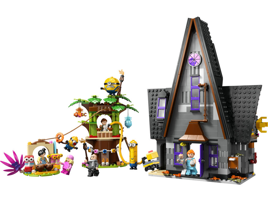 Lego Gru 4 Meu Malvado Favorito Minions e Mansão Familiar de Gru 75583