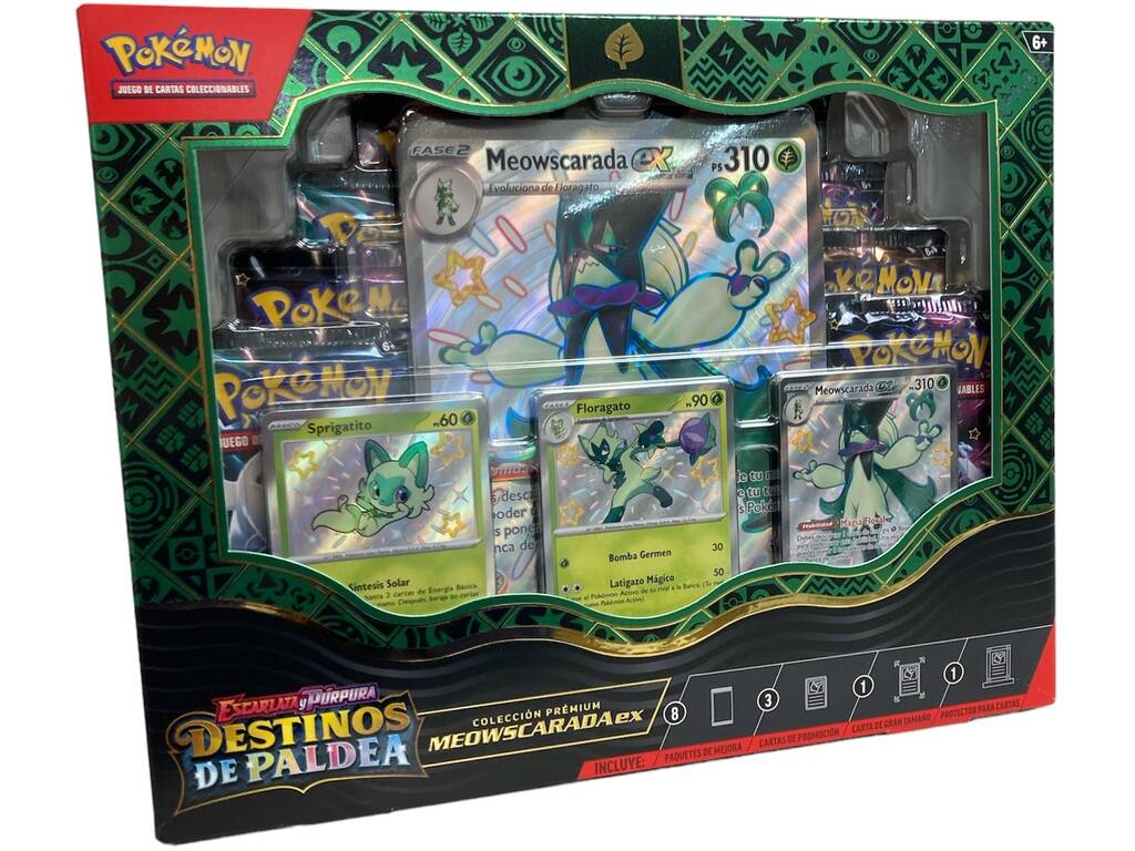 Pokémon TCG Escarlate e Púrpura Destinos de Paldea Coleção Premium Bandai PC50474