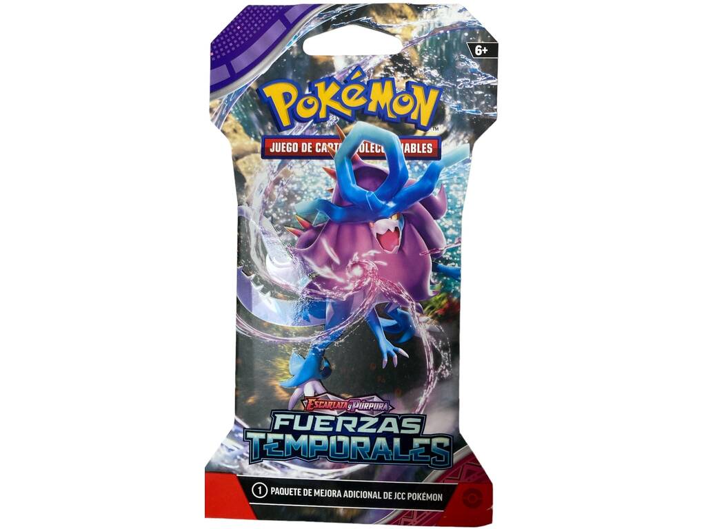Pokémon TCG Pacote em Blister Escarlate e Púrpura Forças Temporárias Bandai PC50477
