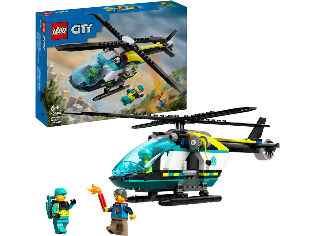 Lego City Helicóptero de Resgate para Emergências 60405