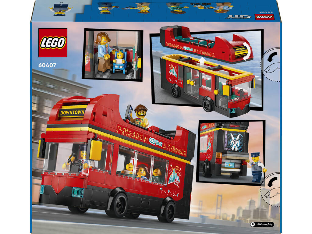 Lego City Bus touristique rouge à deux étages 60407