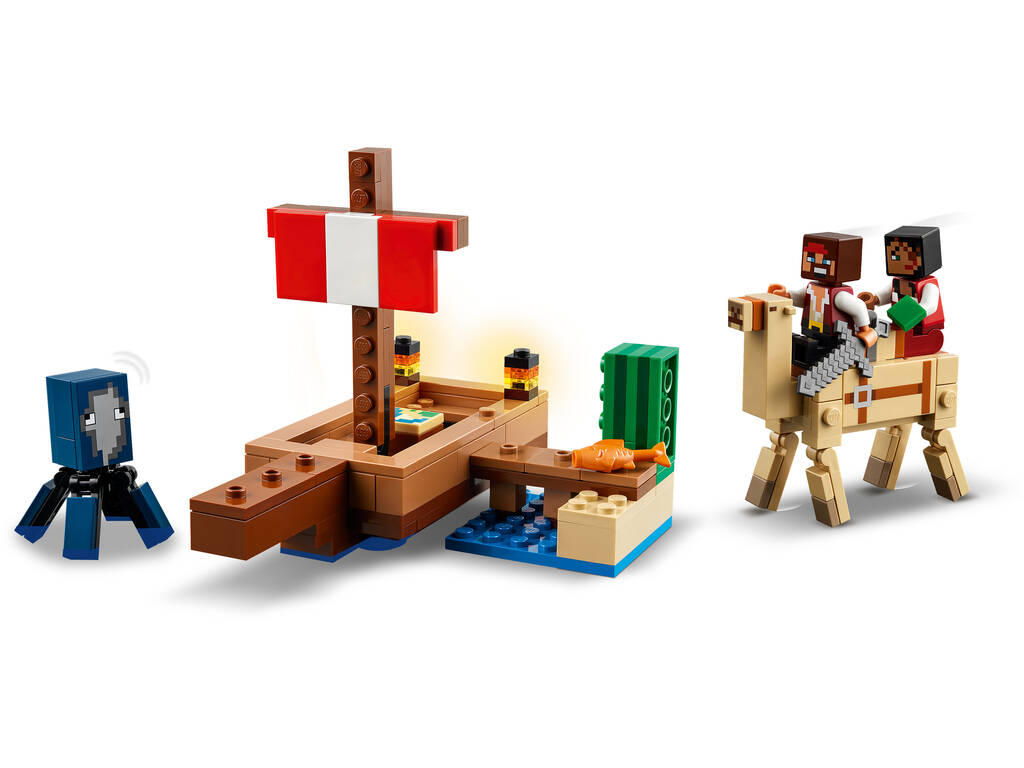 Lego Minecraft A Viagem no Barco Pirata de Lego 21259