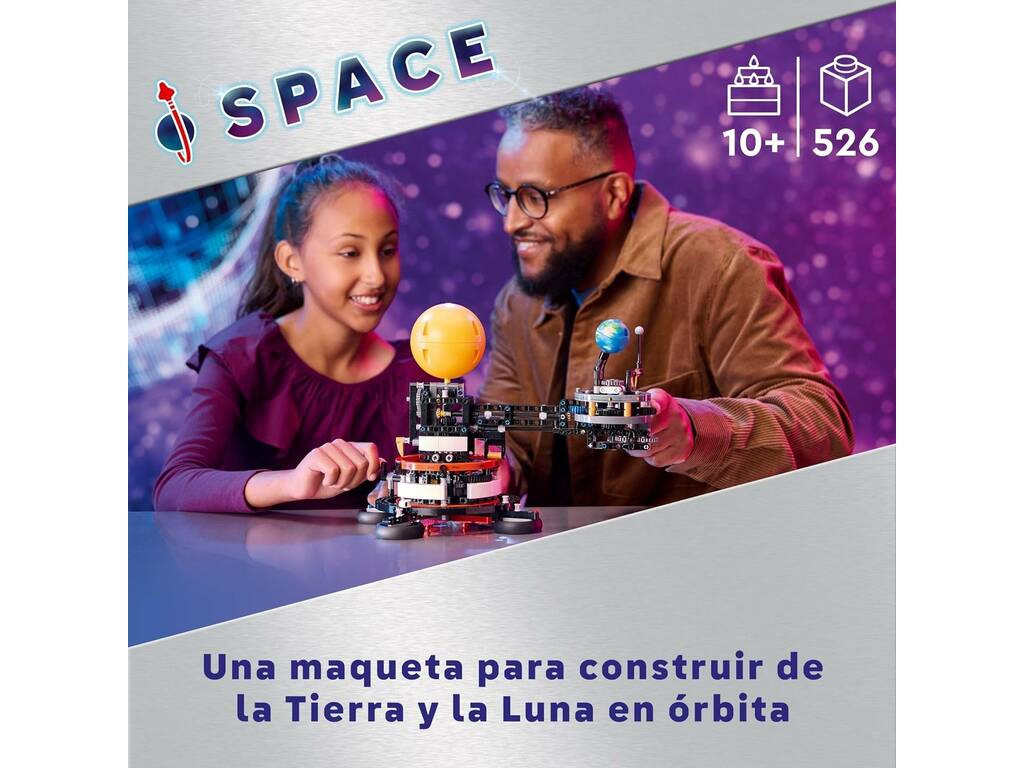 Lego Technic Spazio Pianeta Terra e Luna in orbita 42179
