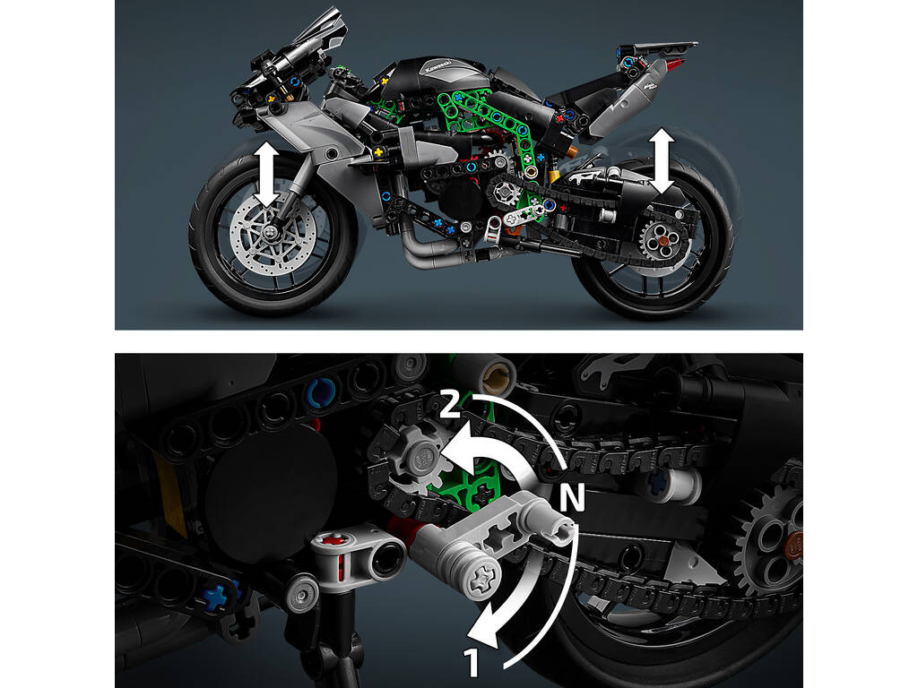 Lego Technic Motorrad Kawasaki Ninja H2R 42170