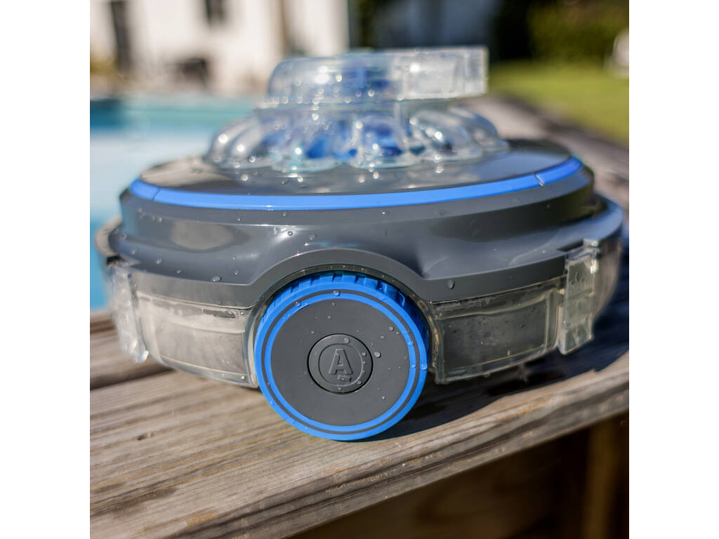 Robot limpa-fundos com bateria Wet Runner Plus para piscinas enterradas e acima do solo Gre RBR75