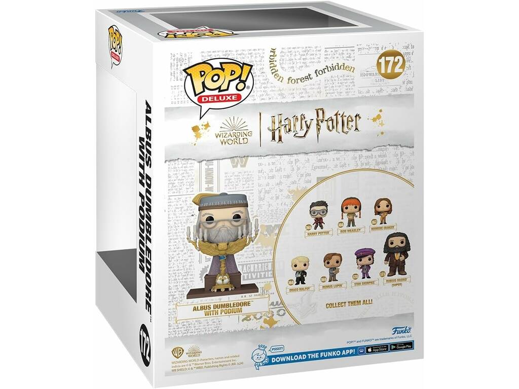 Funko Pop Deluxe Harry Potter Figura Albus Silente con Podium 76002