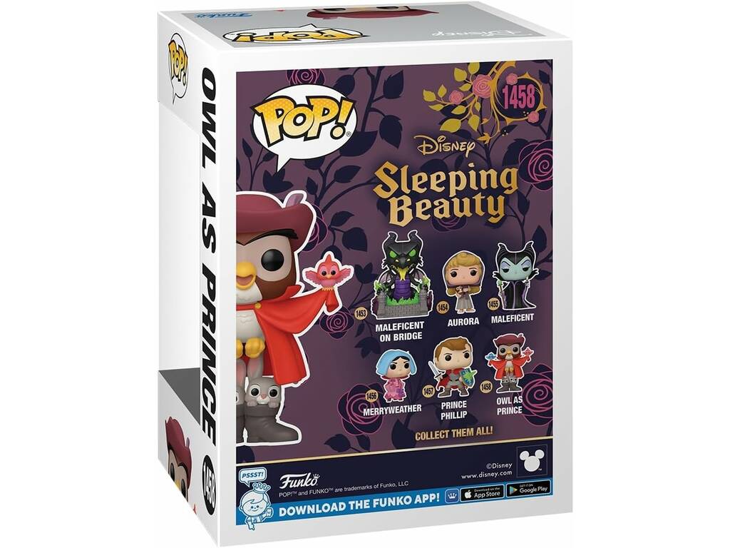 Funko Pop La Belle au Bois Dormant 65ème Anniversaire Figurine Hibou en prince 78185