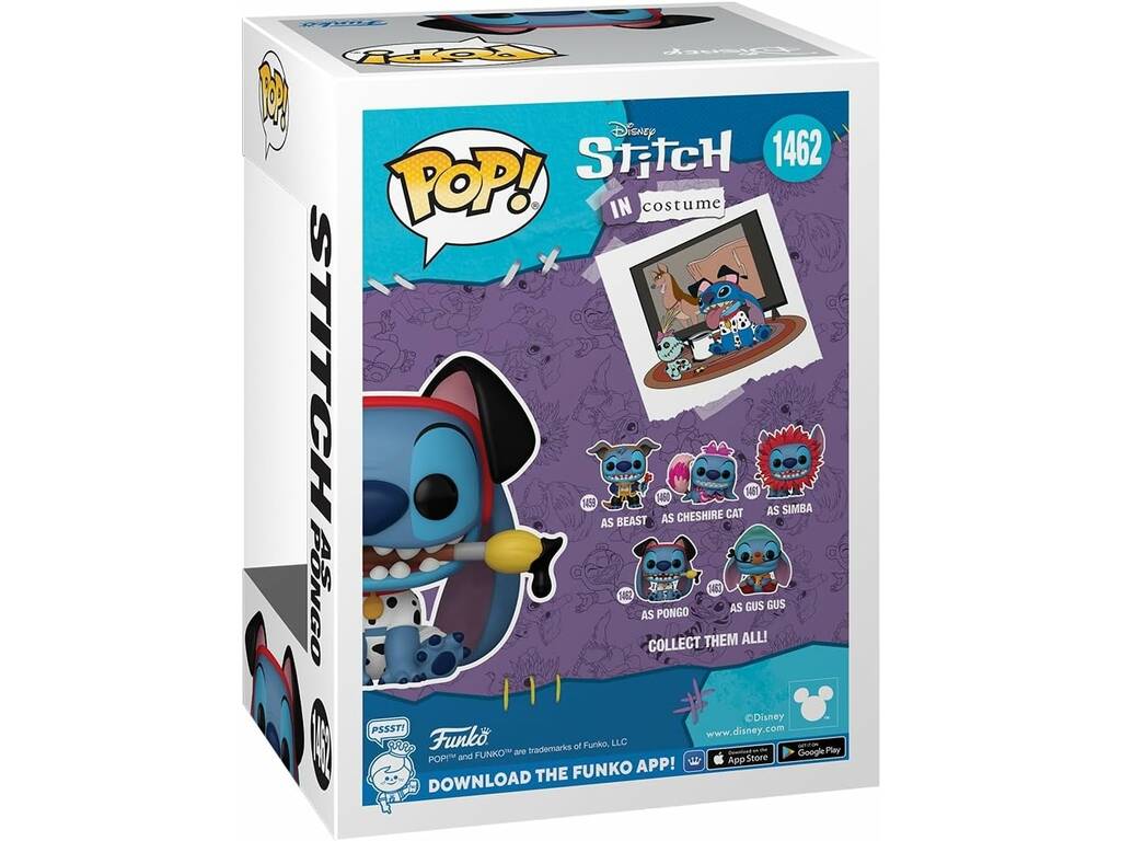 Funko Pop Stitch In Costume Figura Stitch come Pongo 75165