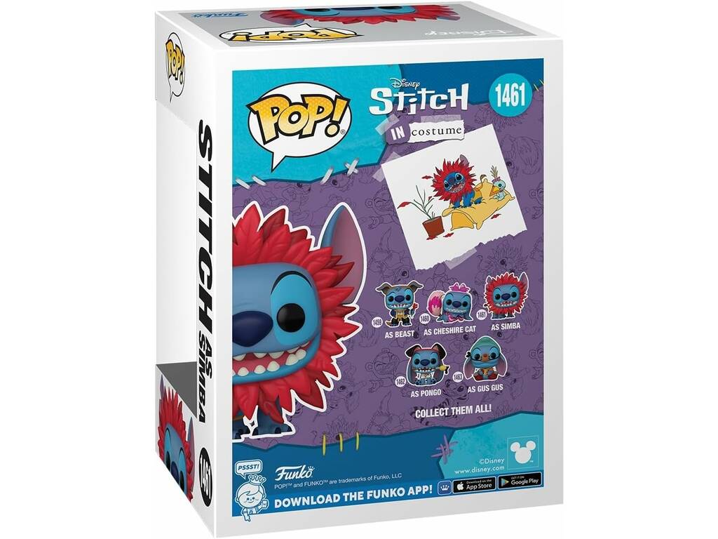 Funko Pop Stitch en costume Figure Stitch en Simba 75164