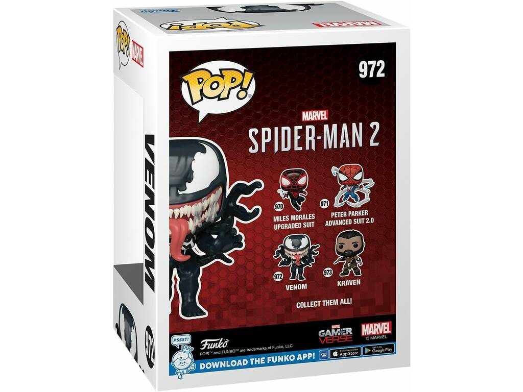 Funko Pop Marvel Spider-Man 2 Venom GamerVerse Tête pivotante Venom 76110