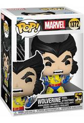 Funko Pop Marvel 50 Aniversrio Wolverine Figura Wolverine Adamantium com Cabea Oscilante 77436