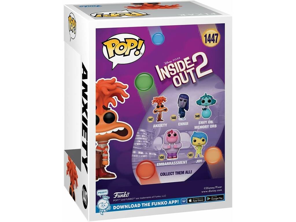 Funko Pop Inside Out 2 Disney Pixar Angstfigur 75996