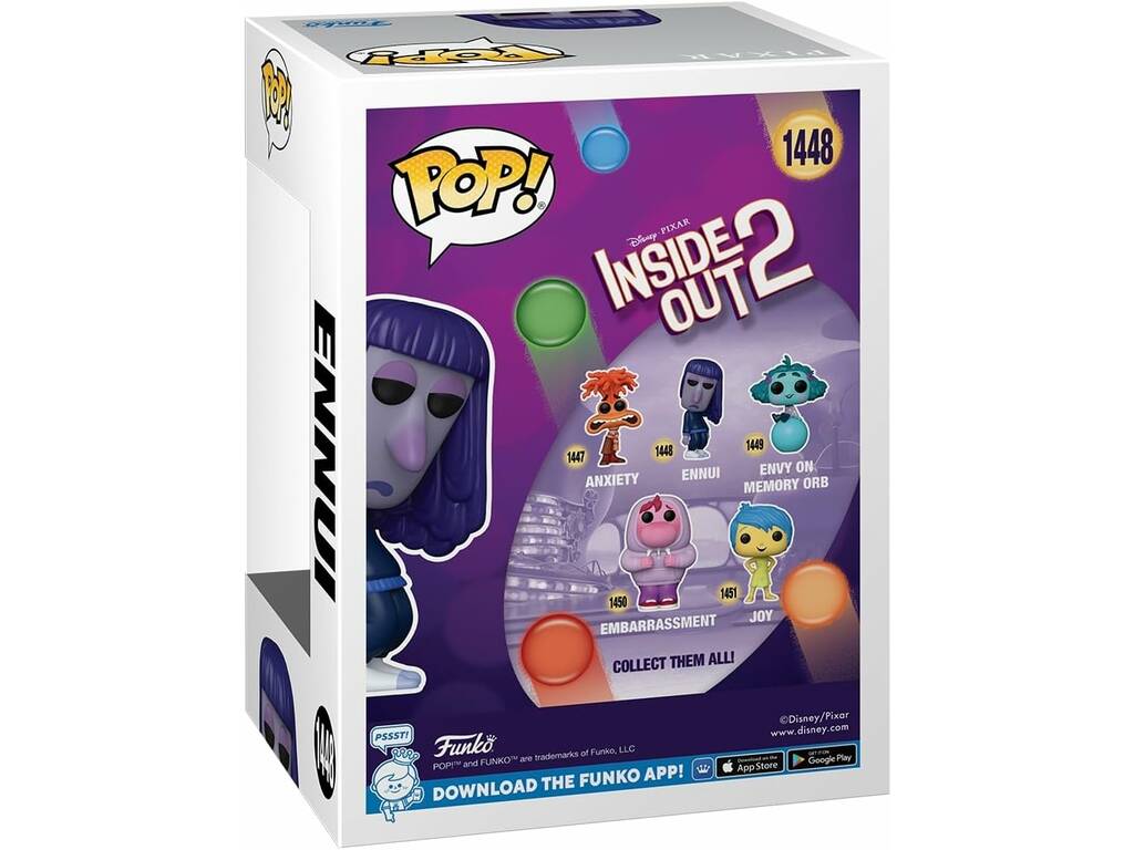 Funko Pop Inside Out 2 Disney Pixar Figura Ennui 75997