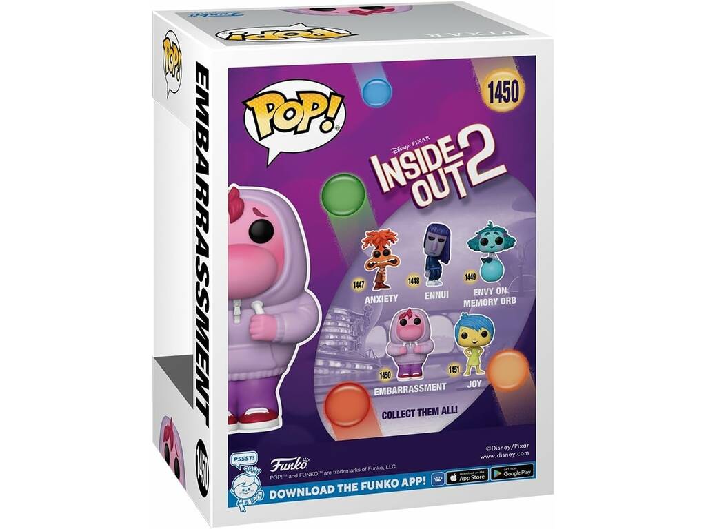 Funko Pop Inside Out 2 Disney Pixar Figura Vergogna 75999