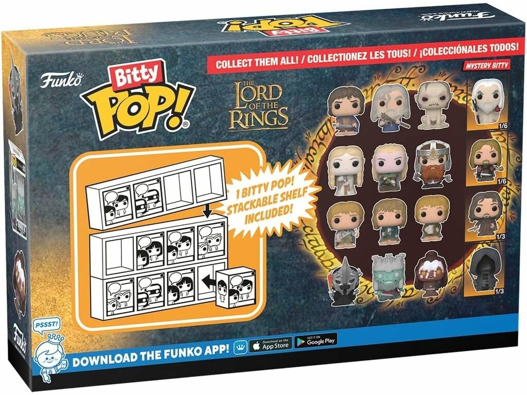 Funko Pop Bitty O Senhor dos Anéis Pack 4 Mini Figuras 26735