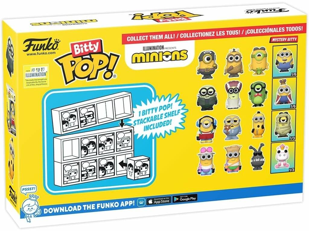 Funko Pop Bitty Minions 4 Pack Mini Figures 73035