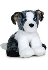 Peluche Nature Collection Softies Perro Grís 24 cm. Famosa 760021801