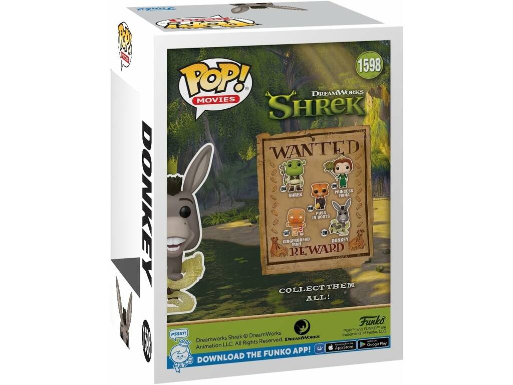 Funko Pop Movies Shrek Figura di Ciuchino Glitterato 81172