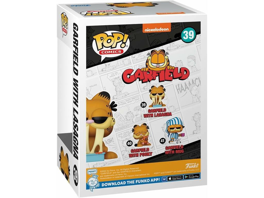 Funko Pop Comics Garfield Figura Garfield con lasagna 80161