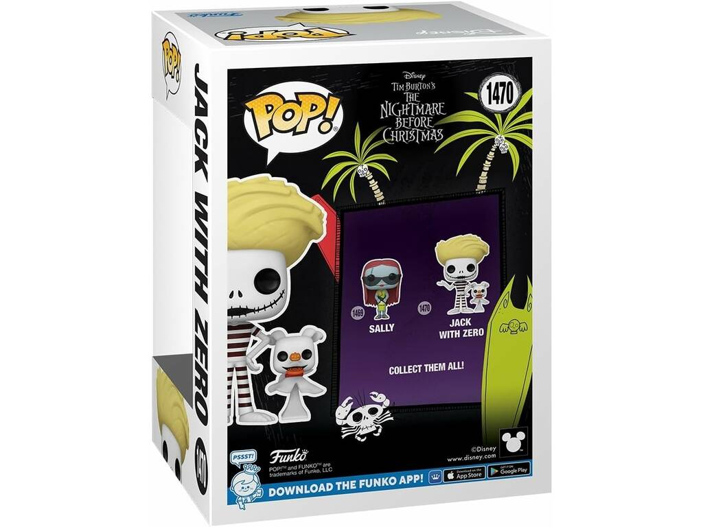 Funko Pop Pesadelo Antes do Natal Figura Jack com Zero