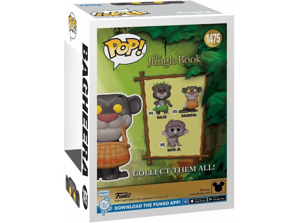 Funko Pop Le Livre de la Jungle Bagheera avec panier 80786