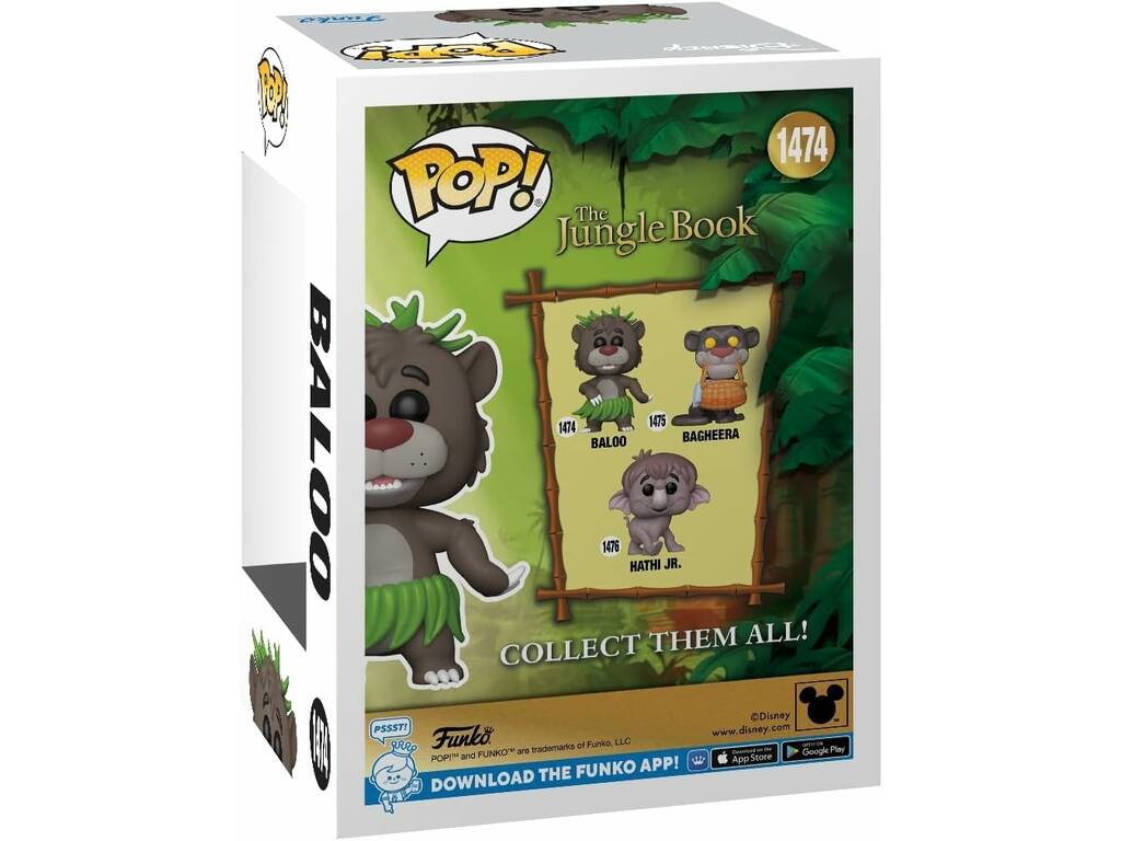 Funko Pop Il Libro della Giungla Figura di Baloo 80787